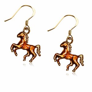 気まぐれなかわいい プレゼント クリスマス Whimsical Gifts Horse Lover Charm Earrings (Horse,