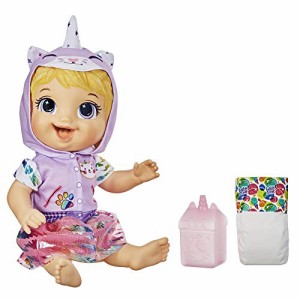 ベビーアライブ 赤ちゃん おままごと Baby Alive Tinycorns Doll, Unicorn, Accessories, Drinks, We