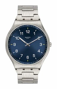 腕時計 スウォッチ メンズ Swatch Skin Irony Swiss Quartz Stainless Steel Strap, Grey, 16 Casual Watc