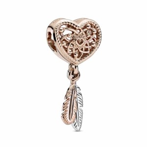 パンドラ ブレスレット チャーム Pandora Dreamcatcher Rose and Sterling Silver Charm, No Gift Box