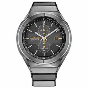 腕時計 シチズン 逆輸入 Citizen Men's Eco-Drive Sport Luxury Armor Watch in Super Titanium, Black Dia