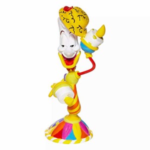 エネスコ Enesco 置物 インテリア Enesco Disney by Romero Britto Beauty and The Beast Lumiere Miniatu