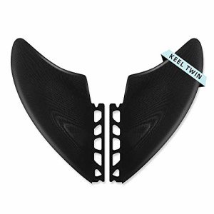 サーフィン フィン マリンスポーツ AQUBONA Twin Keel Fins - Twin Fin Fish Surfboard Fins Twin Kee