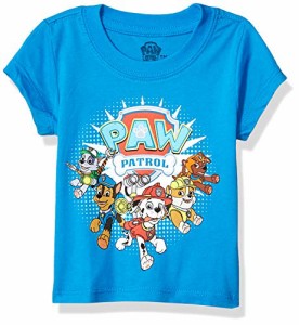 パウパトロール 子供服 半袖Tシャツ 12M 日本サイズ80相当 フレンチブルー 複数キャラクター キッ