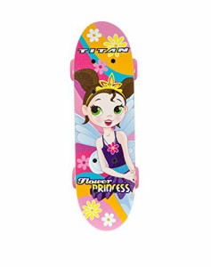 スタンダードスケートボード スケボー 海外モデル Titan Flower Princess Complete Skateboard