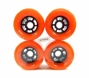 ウィール タイヤ スケボー 90mm x 52mm Pro Longboard Cruiser Wheels Flywheels (Orange)