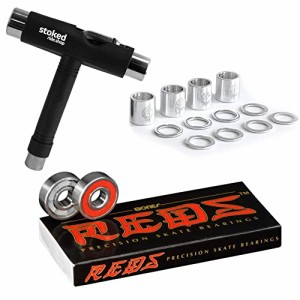 ベアリング スケボー スケートボード Bones Reds Bearings for [Skateboards, Longboards, Scooters,