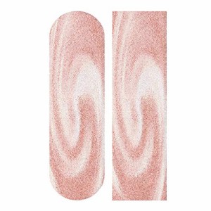 デッキテープ グリップテープ スケボー YYZZH Rose Gold Glitter Pink Creamy Spiral Swirl Skatebo