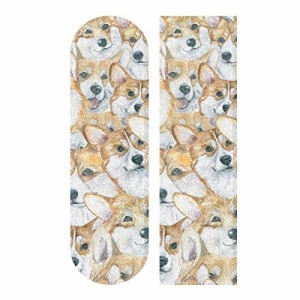 デッキテープ グリップテープ スケボー YYZZH Cute Pet Animal Watercolor Corgi Dog Pattern Skate