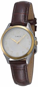 腕時計 タイメックス レディース Timex Women's Briarwood 28mm Watch ? Two-Tone Case Silver-Tone 