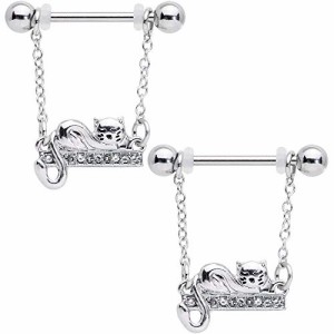 ボディキャンディー ボディピアス アメリカ Body Candy 14G Womens Nipplerings Piercing 5/8" 2P