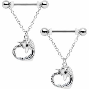 ボディキャンディー ボディピアス アメリカ Body Candy 14G Womens Nipplerings Piercing Steel 2