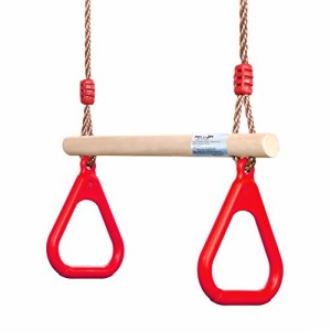 ジャングルジム ブランコ 屋内・屋外遊び PELLOR Playground Children's Wooden Trapeze Swing Bar