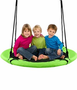 ジャングルジム ブランコ 屋内・屋外遊び Costzon 40" Waterproof Saucer Tree Swing Set, Outdoor