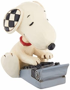 エネスコ Enesco ピーナッツ タイピングをするスヌーピー ミニフィギュア インテリア ジム・ショ