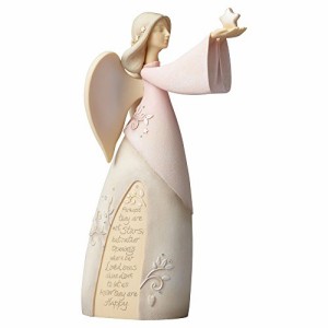 エネスコ Enesco 置物 インテリア Foundations Enesco Bereavement Angel Figurine, Pale Pink