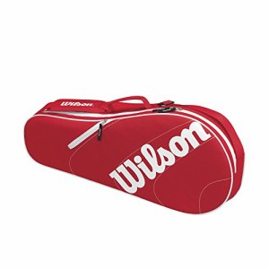 テニス バッグ ラケットバッグ Wilson Advantage Team Triple Tennis Racket Bag - Red/White, Holds up