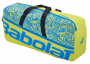 テニス バッグ ラケットバッグ Babolat Duffle M Classic Tennis Bag - Yellow Lime/Blue