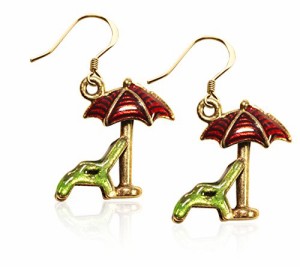 気まぐれなかわいい プレゼント クリスマス Whimsical Gifts Summer Charm Earrings (Beach Chair