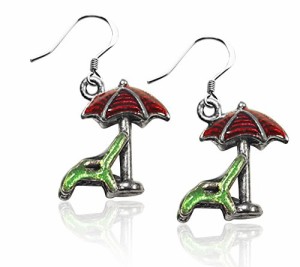 気まぐれなかわいい プレゼント クリスマス Whimsical Gifts Summer Charm Earrings (Beach Chair