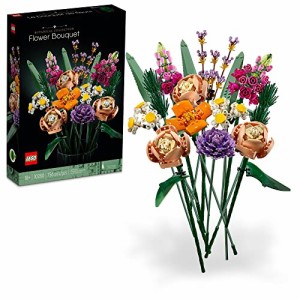 レゴ LEGO Icons Flower Bouquet Building Set - Artificial Flowers with Roses, Mother's Day Decoration, Botani