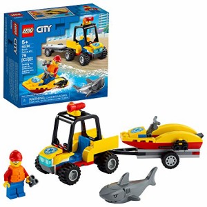 レゴ シティ LEGO City Beach Rescue ATV 60286 Building Kit; Fun Cool Toy for Kids, New 2021 (79 Pieces)