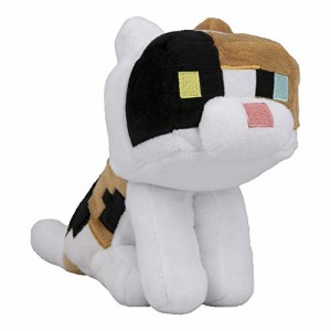 マインクラフト マイクラ mojang JINX Minecraft Happy Explorer Calico Cat Plush Stuffed Toy, Multi-Co