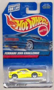 ホットウィール マテル ミニカー Hot Wheels 2000-162 YELLOW Ferrari 355 Challenge 1:64 Scale