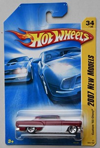 ホットウィール マテル ミニカー Hot Wheels 2007 New Models 34/36, RED/White Custom '53 Chevy 34/1