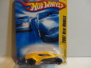 ホットウィール マテル ミニカー Qiyun 2007 Hot Wheels 36 Yellow Split Vision w OH5 Wheels