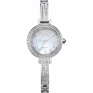 腕時計 シチズン 逆輸入 Citizen Women's Eco-Drive Dress Classic Crystal Bangle Petite Watch in Stainl