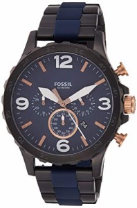 腕時計 フォッシル メンズ Fossil Men's JR1494 Nate Analog Display Analog Quartz Black Watch