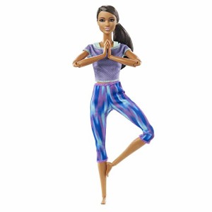 バービー　Barbie メイドトゥムーブ ヨガをする人形 22の柔軟な関節 アスレジャーウェア GXF06