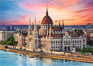 ジグソーパズル 海外製 アメリカ TREFL 500 Piece Jigsaw Puzzles, Parliament, Budapest Hungary Puzz