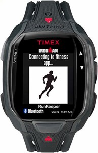 腕時計 タイメックス メンズ Timex TW5K84600 Ironman Run x50+ HRM Men's Watch Black 43mm Polycarbona