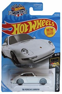 ホットウィール Hot Wheels 2019MONTH ’96ポルシェ カレラ ホワイト ナイトバナーズ4/10 2019マンスカー