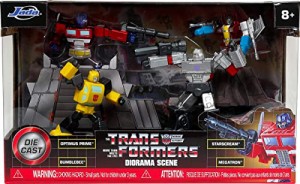 ジャダトイズ ミニカー ダイキャスト Jada Toys Transformers G1 Diorama Scene 2.75" 4-Pack Die-Ca