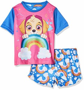 パウパトロール 子供服 パジャマ 2T 日本サイズ95相当 スカイ ブルー/ピンク キッズ ファッション