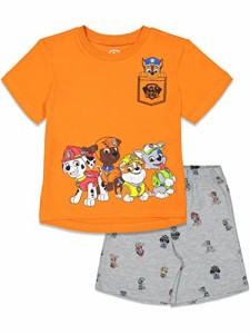 パウパトロール 子供服 半袖Tシャツとショートパンツ 2T 日本サイズ95相当 マーシャル ズーマ  複