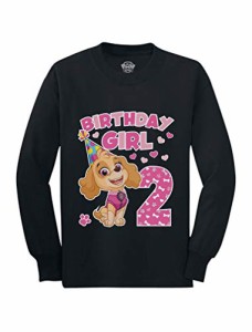 パウパトロール 子供服 長袖Tシャツ 2T 日本サイズ95相当 スカイ ブラック キッズ ファッション 