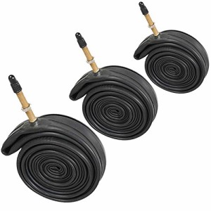 チューブ パーツ 自転車 Contrast 700 x 35-43c Hybrid Bike Inner Tubes - Presta Valve (Pack of 3)