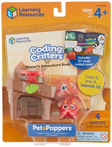 知育玩具 パズル ブロック Learning Resources Coding Critters Go Pets Ripper the Dino, Screen-Free Ea