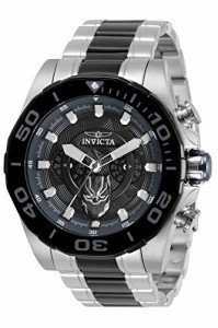 腕時計 インヴィクタ インビクタ Invicta Men's 48mm Marvel Black Panther Quartz Two Tone Black Sil