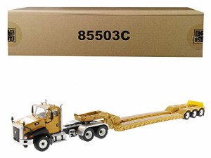 Diecast Masters ミニチュア ミニカー Cat Caterpillar CT660 Day Cab with XL 120 Low-Profile HDG Lowboy 