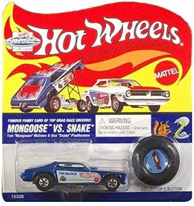 ホットウィール マテル ミニカー Hot Wheels Snake Vs Blue Mongoose Vintage Collection 1996 15320