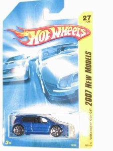 ホットウィール Hot Wheels フォルクスワーゲン ゴルフ GT?T 2007ニューモデル 27/36 027/180 ブルー Volksw