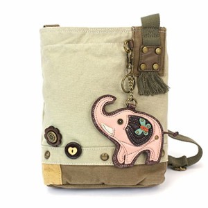 chala バッグ パッチ CHALA Elephant Patch Crossbody Bag, Sand