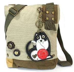 chala バッグ パッチ Chala Fat Cat Patch Crossbody Bag, Sand