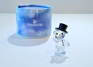 スワロフスキー Swarovski Krisベア 2015 限定 雪だるまの衣装 約4センチ 5136370 クリスベア クリスタル