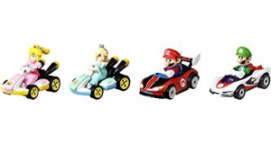 ホットウィール Hot Wheels マリオカート 4点セット マリオ、ルイージ、ピーチ、ロゼッタ MARIO KART 